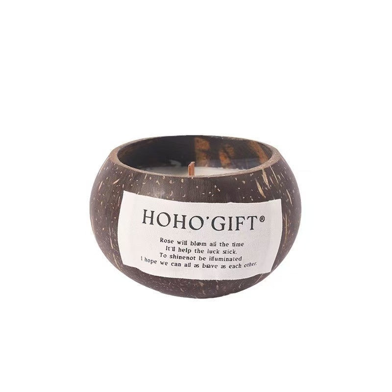Coconut Shell Incense Candle - LunaVista