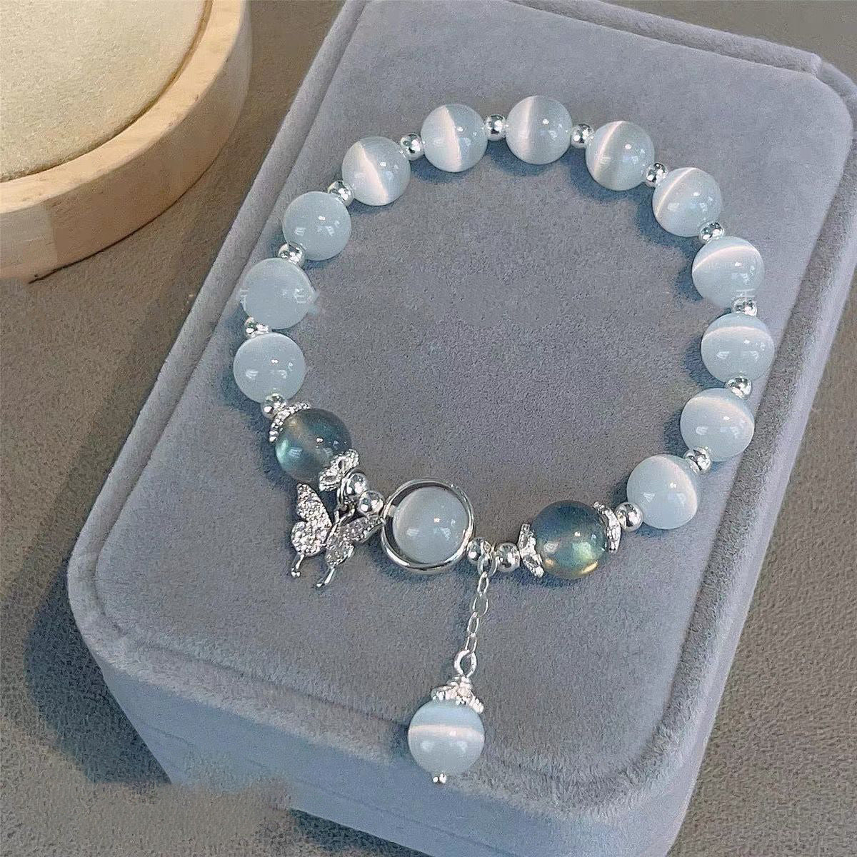 Opal Crystal Butterfly Bracelet - LunaVista