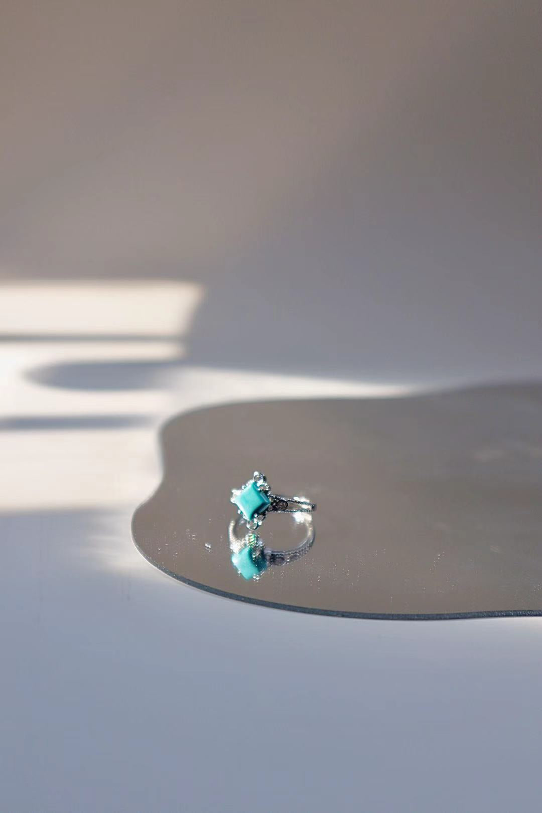 Square Turquoise Ring - LunaVista
