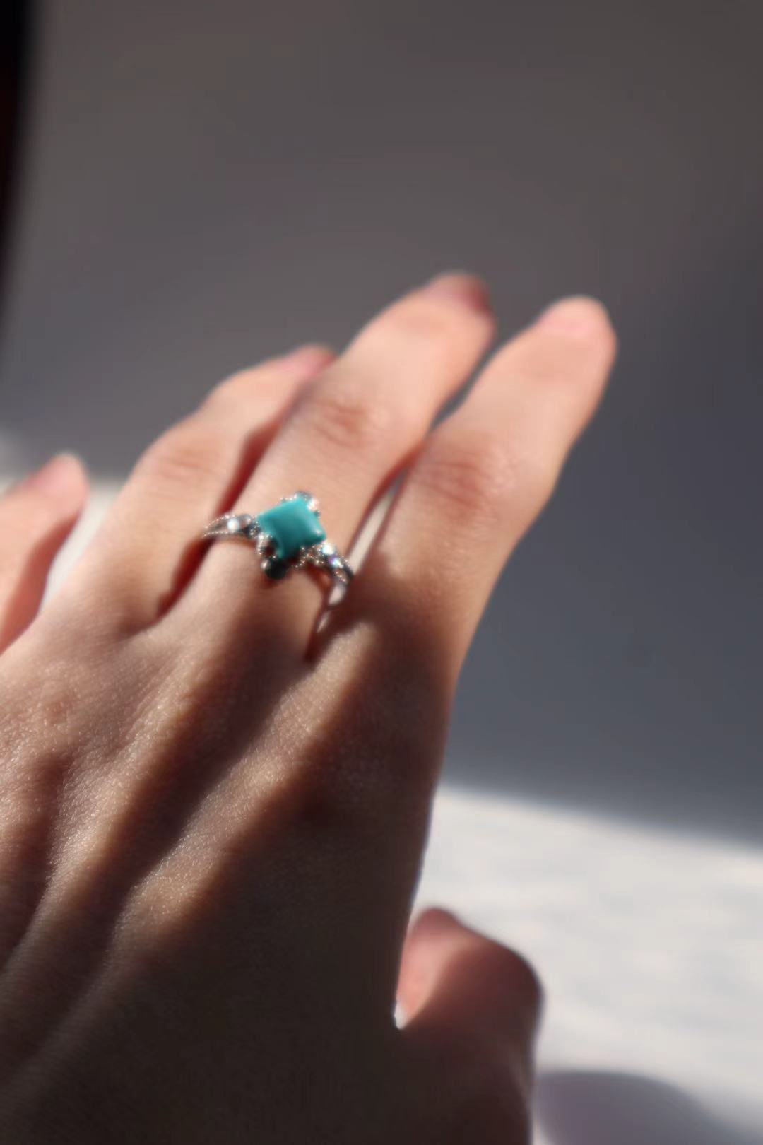 Square Turquoise Ring - LunaVista