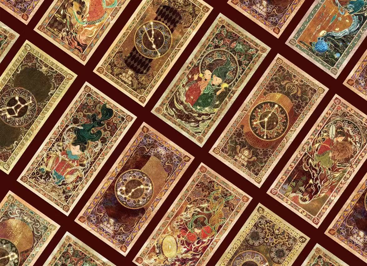 Chinese Style Foil Decorating 12 Zodiac Signs Bookmark Set - LunaVista