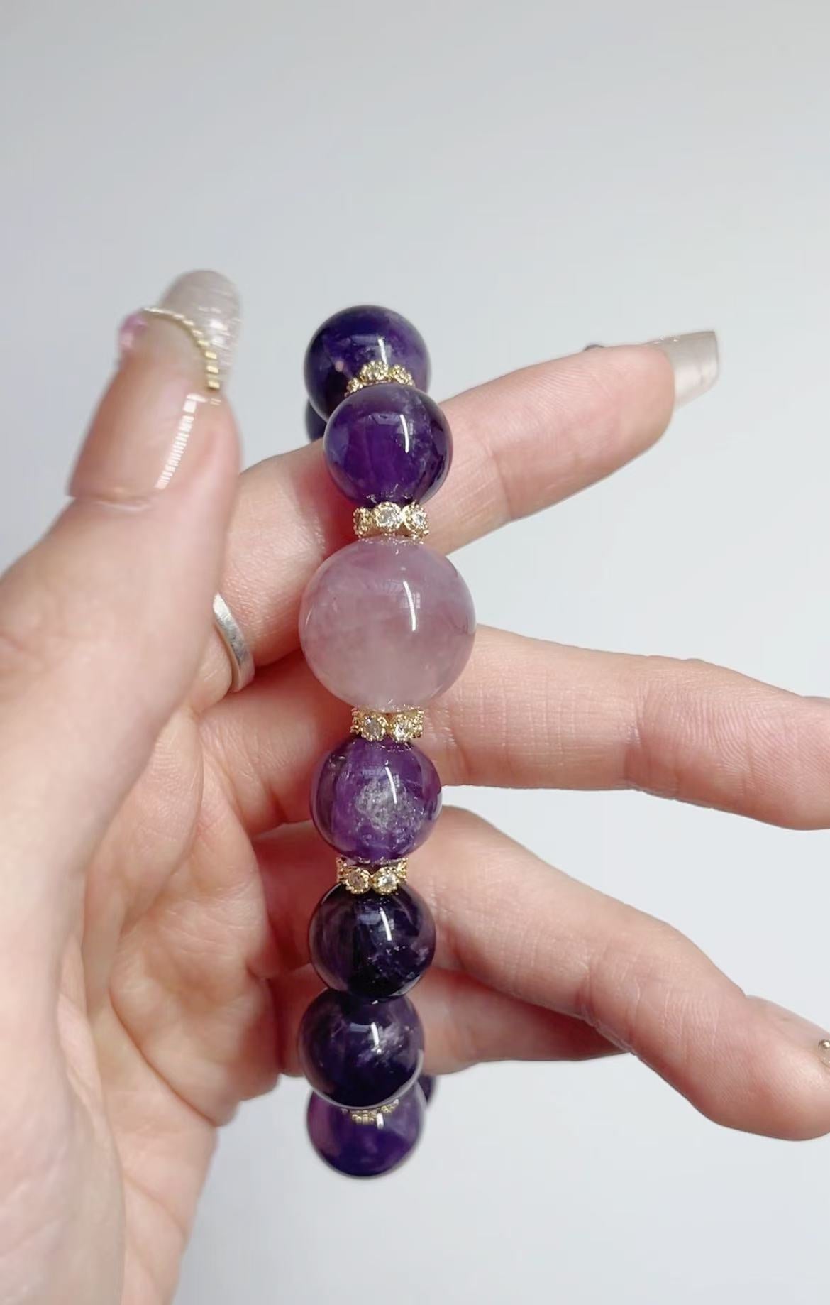 Urugeuy Amethyst Crystal Bracelet Pass all Exams and Interviews - LunaVista