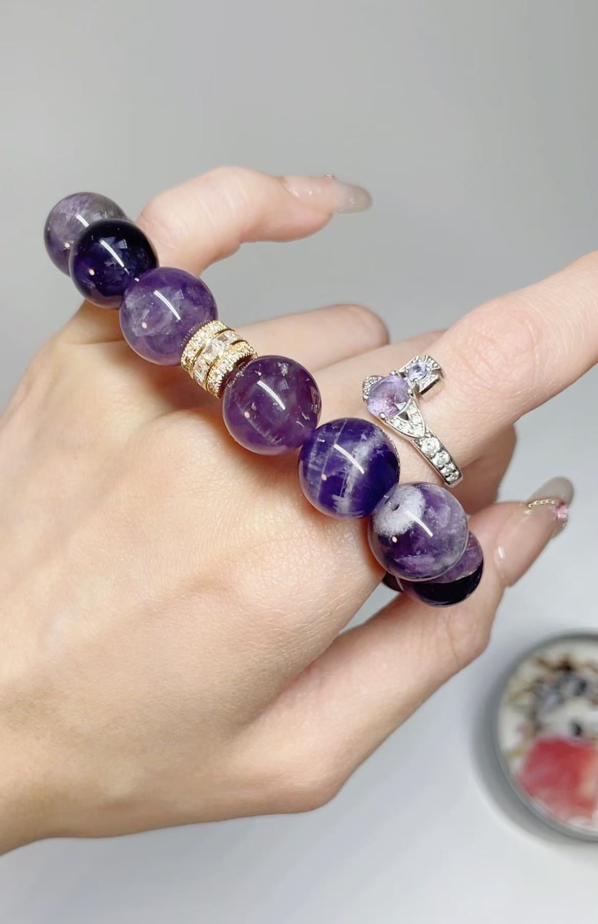 Urugeuy Amethyst Crystal Bracelet Pass all Exams and Interviews - LunaVista
