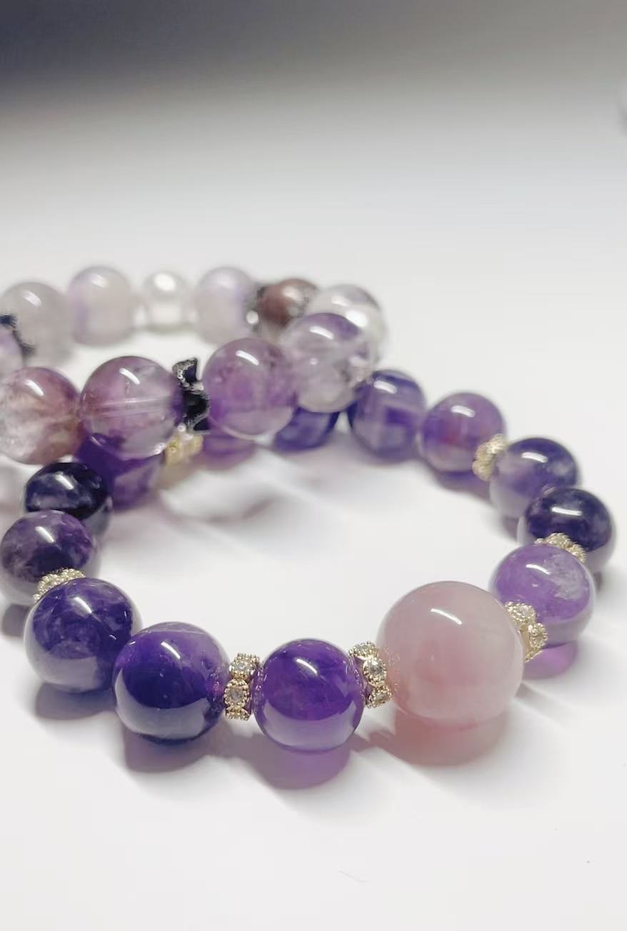 Urugeuy Amethyst Crystal Bracelet Pass all Exams and Interviews - LunaVista