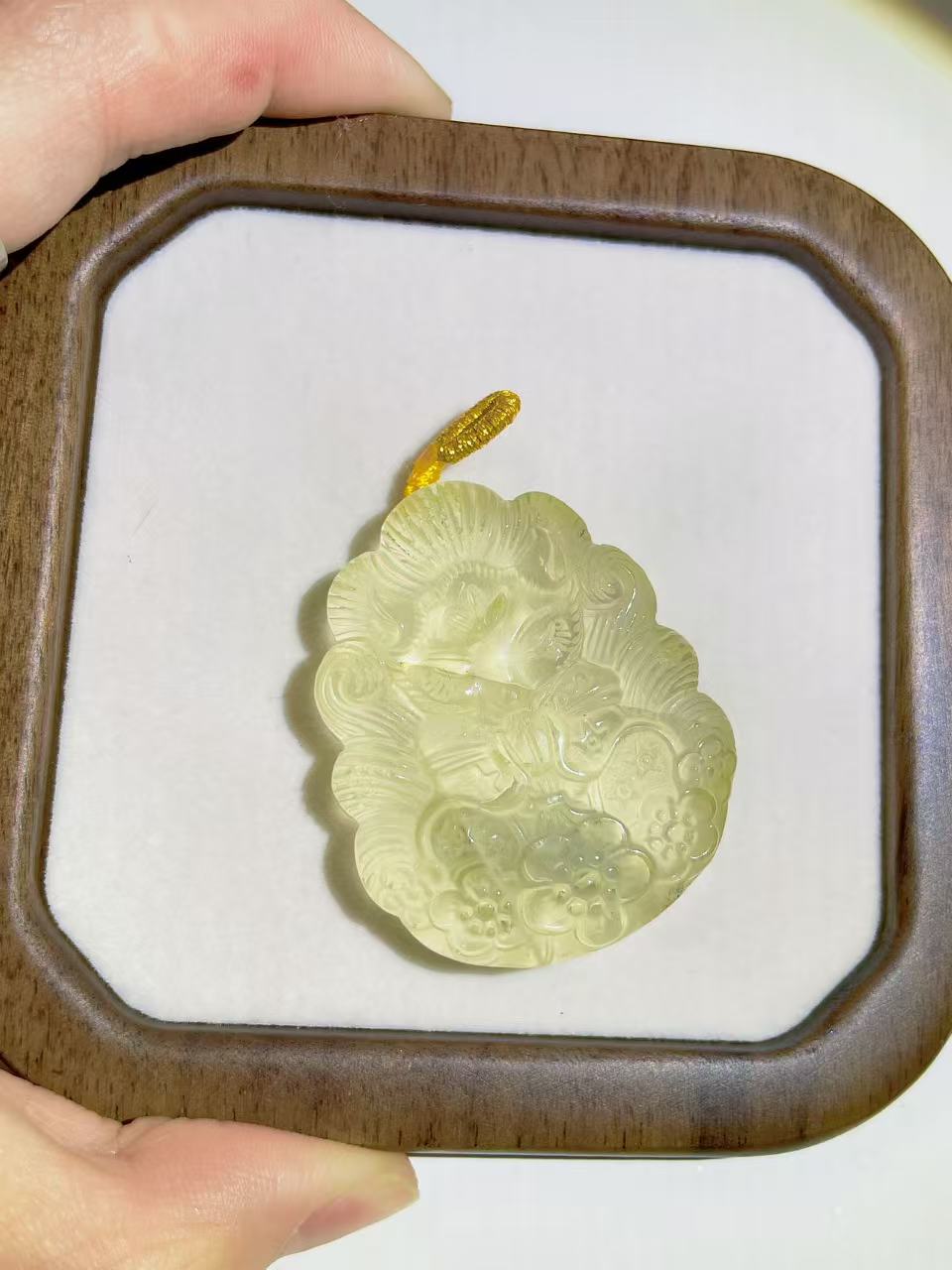 Attract Wealth Fox Citrine Yellow Crystal Pendant - LunaVista