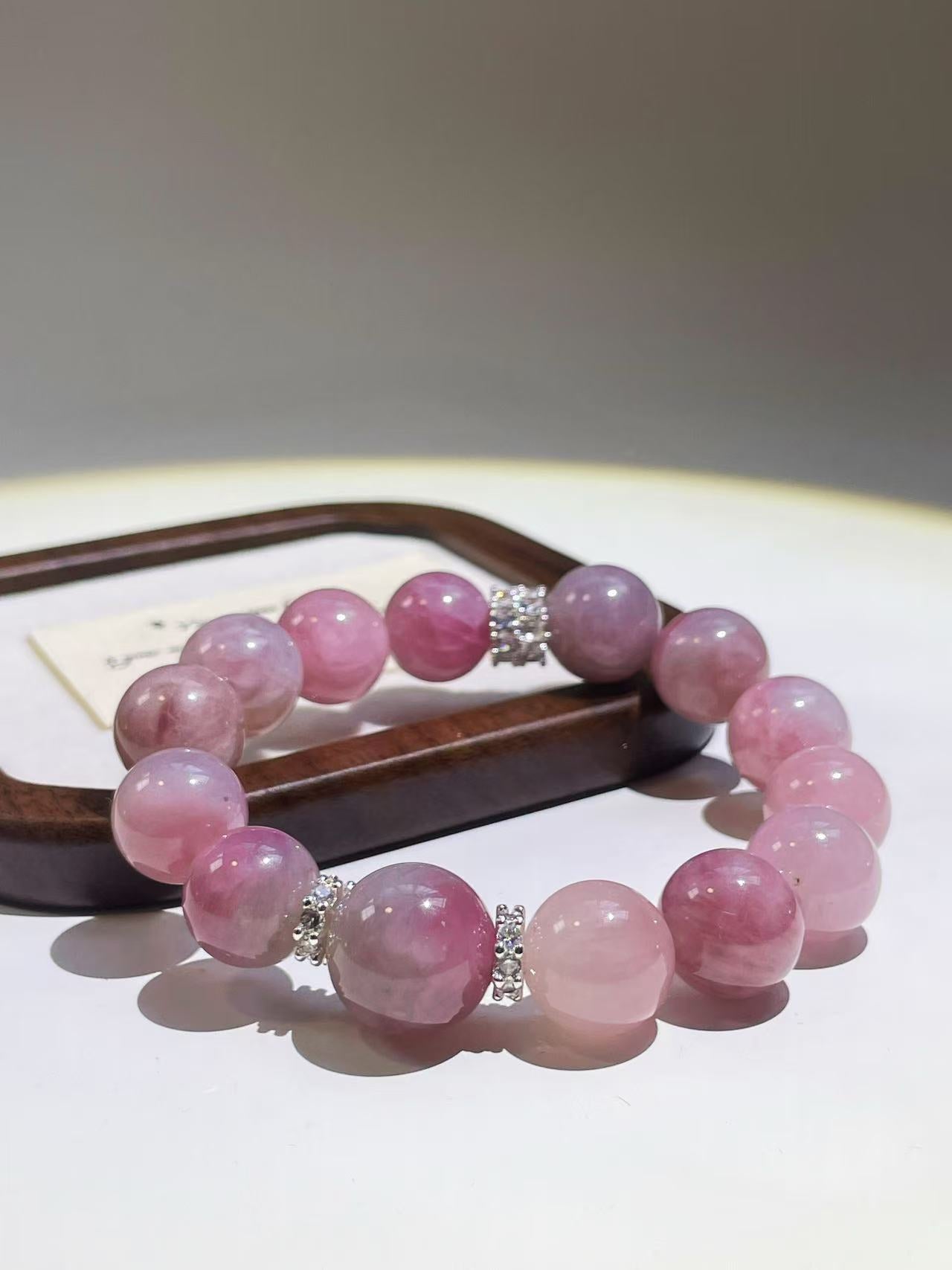 Pretty Pink Rose Quartz Crystal Bracelet | Attract Person You Like - LunaVista
