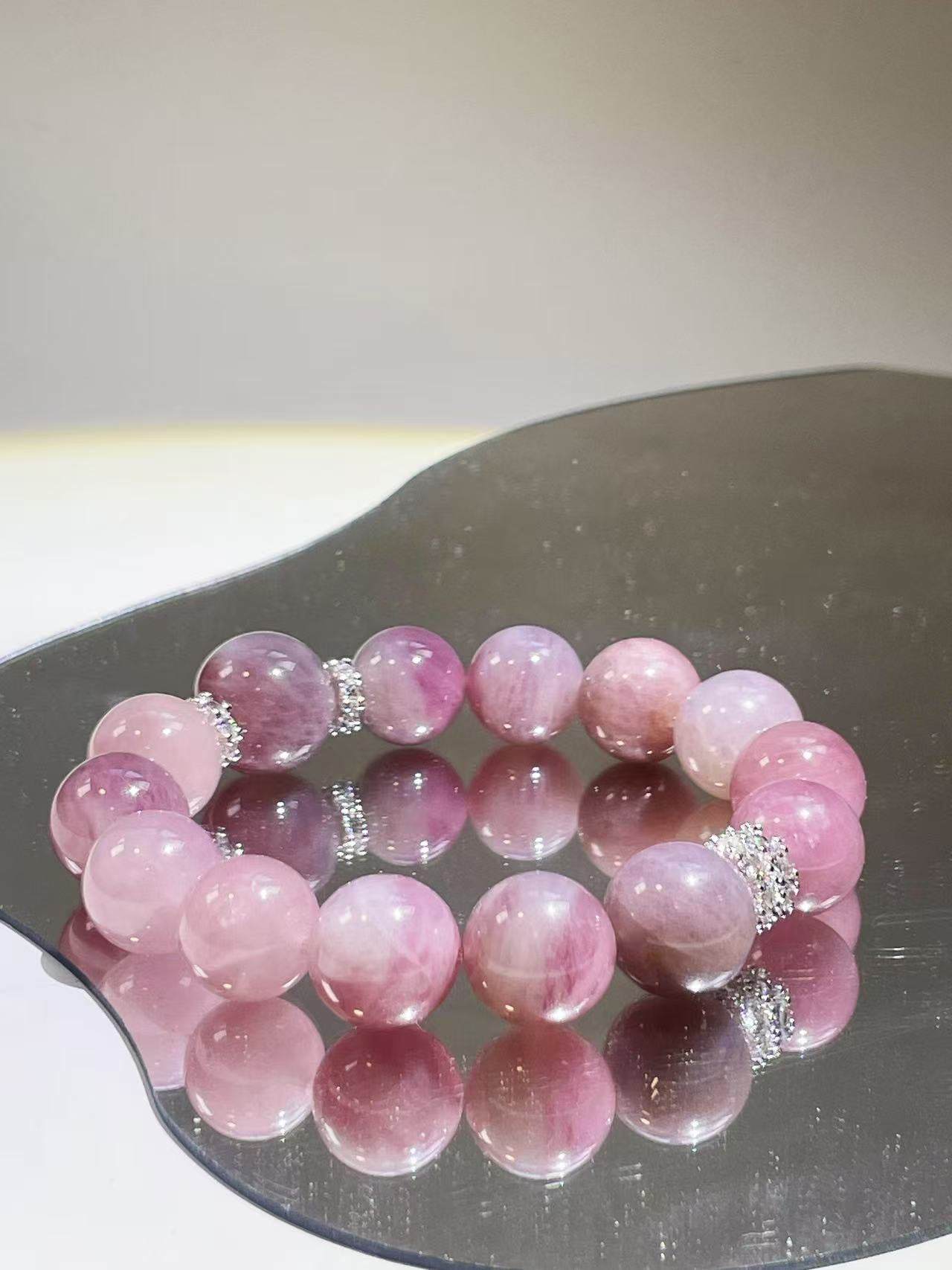Pretty Pink Rose Quartz Crystal Bracelet | Attract Person You Like - LunaVista
