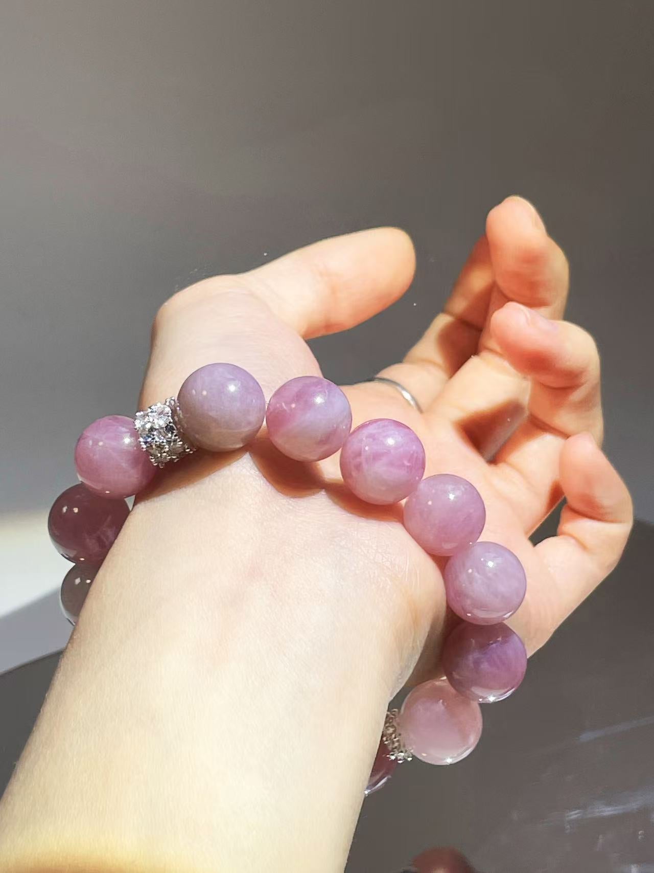Pretty Pink Rose Quartz Crystal Bracelet | Attract Person You Like - LunaVista