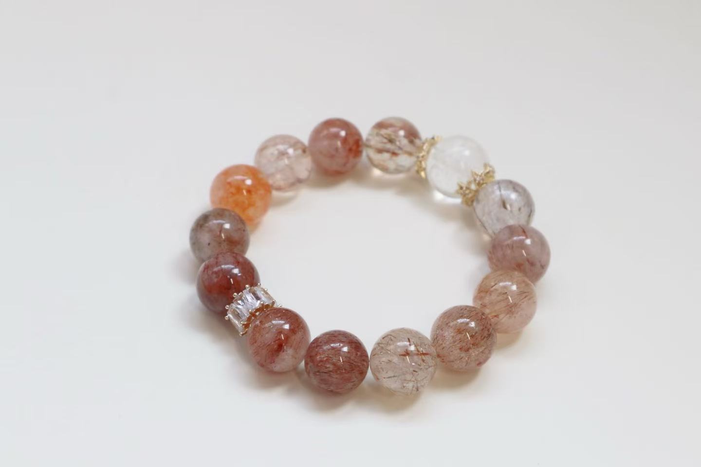 [Phoenix] Super Seven & Rock Crystal Bracelet